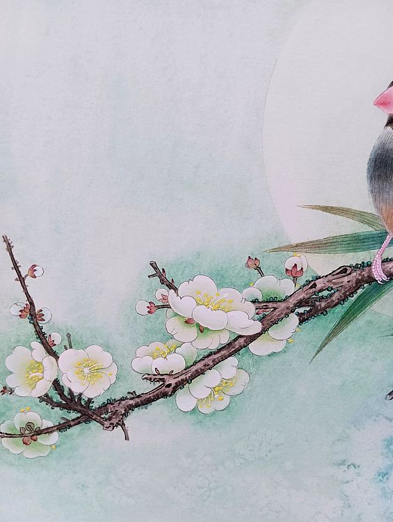 砚沐 栖息湖北美术学院艺术硕士李林国画作品