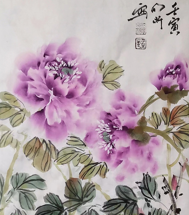 李乃昕 《紫黛》   牡丹