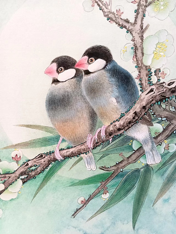 砚沐 栖息湖北美术学院艺术硕士李林国画作品