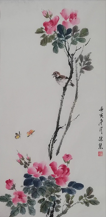 当代花鸟画家 徐慧 精品国画花鸟