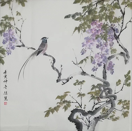 当代花鸟画家 徐慧 精品国画花鸟
