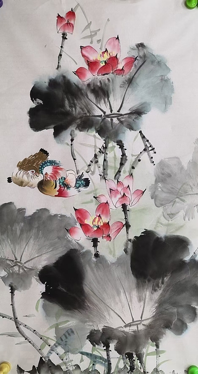高兴 荷花鸳鸯
