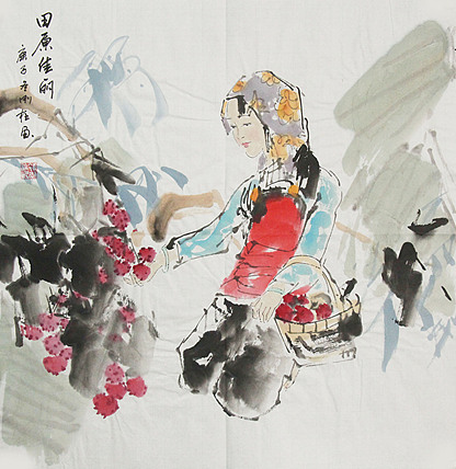 精品仕女图——画家孙刚柱