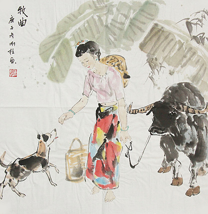 精品仕女图——画家孙刚柱