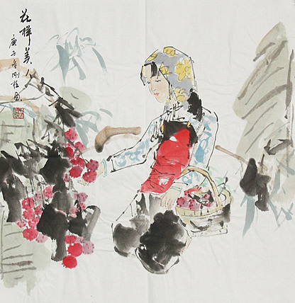 精品仕女图——画家孙刚柱