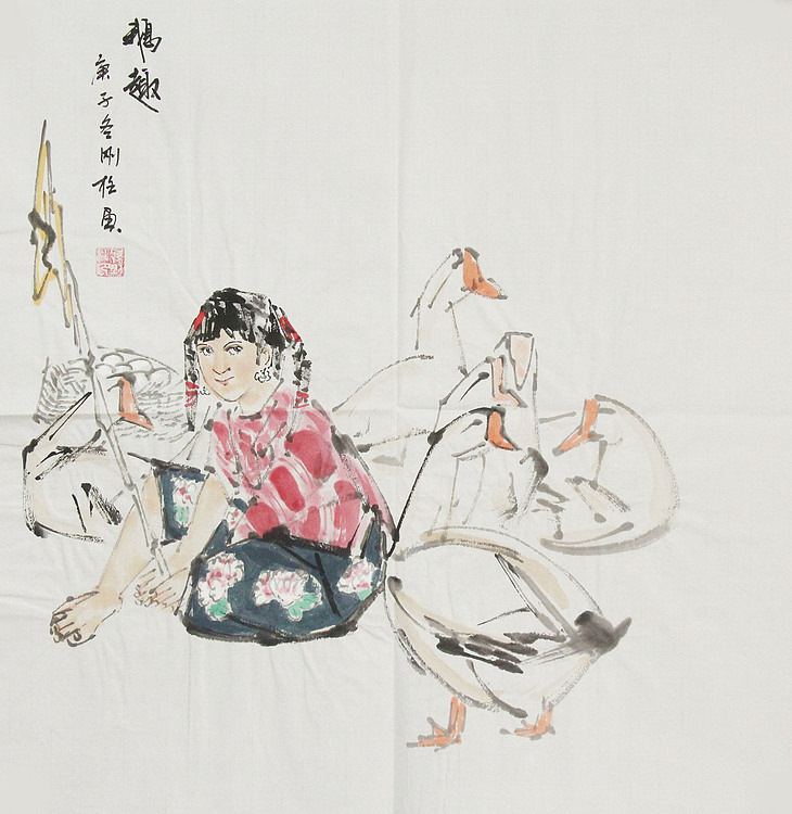 精品仕女图——画家孙刚柱