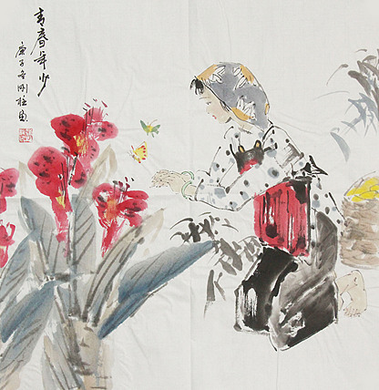精品仕女图——画家孙刚柱