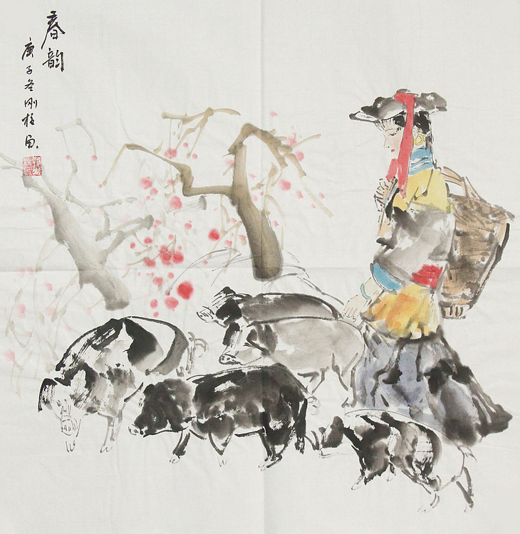 精品仕女图——画家孙刚柱