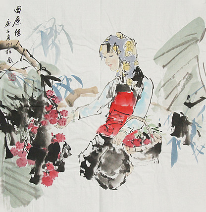 精品仕女图——画家孙刚柱