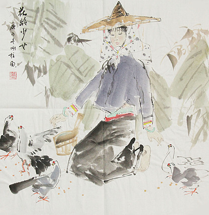 精品仕女图——画家孙刚柱