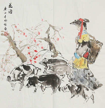 精品仕女图——画家孙刚柱