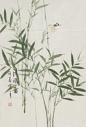河南省美术家协会会员 许墨 花鸟 国画