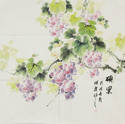 当代著名美女画家 魏琪乐 硕果图