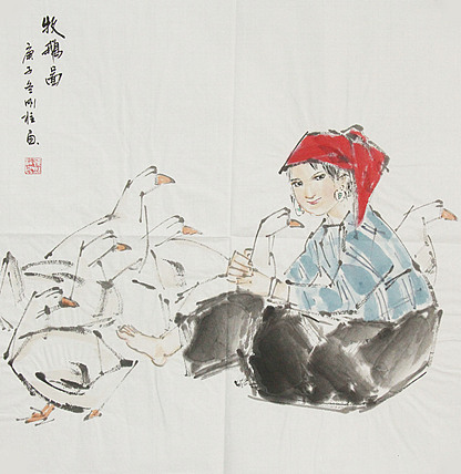 精品仕女图——画家孙刚柱