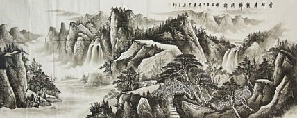 当代山水画家 李建忠 山水国画