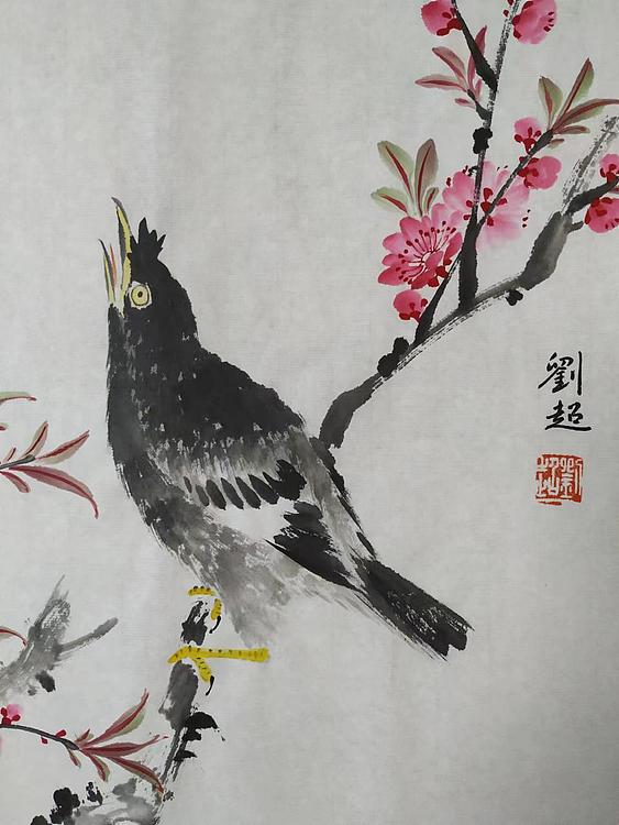刘超 小写意花鸟画册页八开