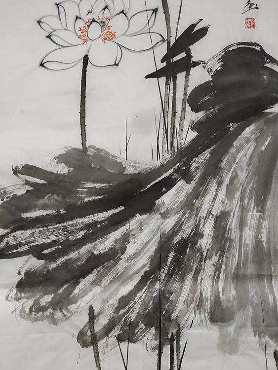 刘超 写意荷花