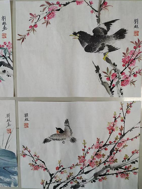 刘超 小写意花鸟画册页