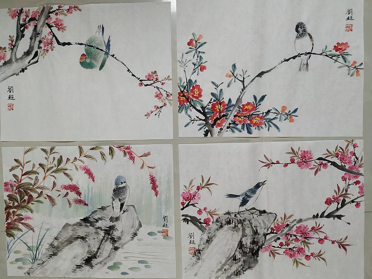 刘超 刘超花鸟画册页