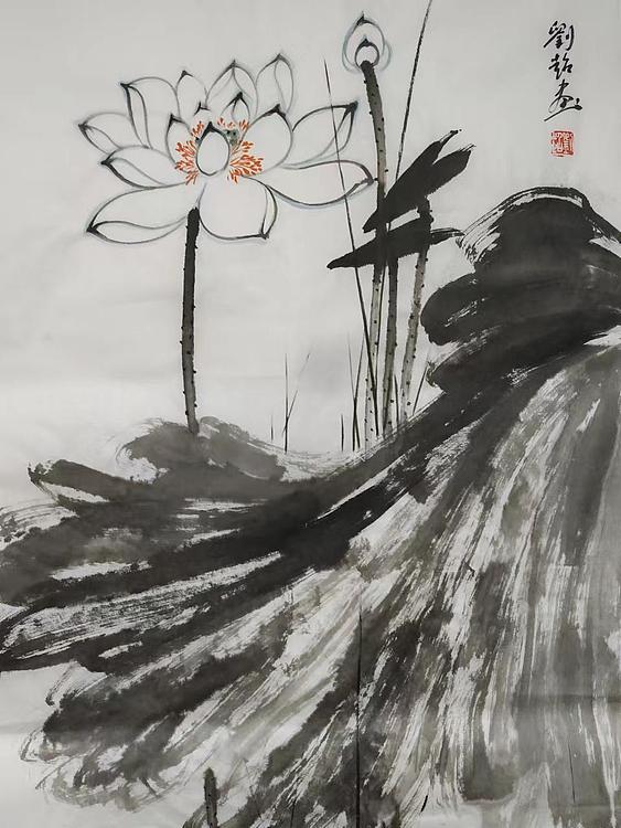 刘超 写意荷花