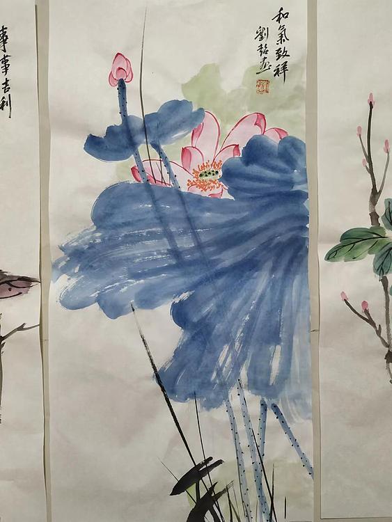 刘超 春夏秋冬四条屏