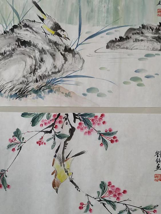 刘超 小写意花鸟册页八开