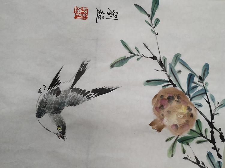 刘超 小写意花鸟画册页八开