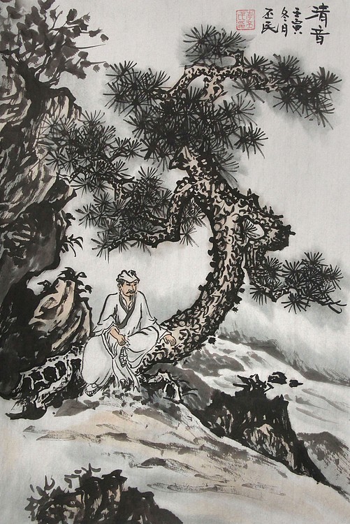 职业画家 教师 李丕民 中国画作品