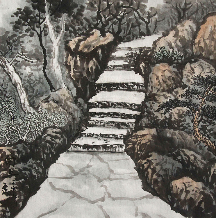 职业画家 教师 李丕民 中国画作品