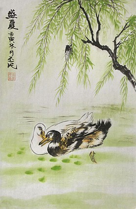 职业画家 教师 李丕民 中国画作品