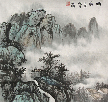 职业画家 教师 李丕民 中国画作品