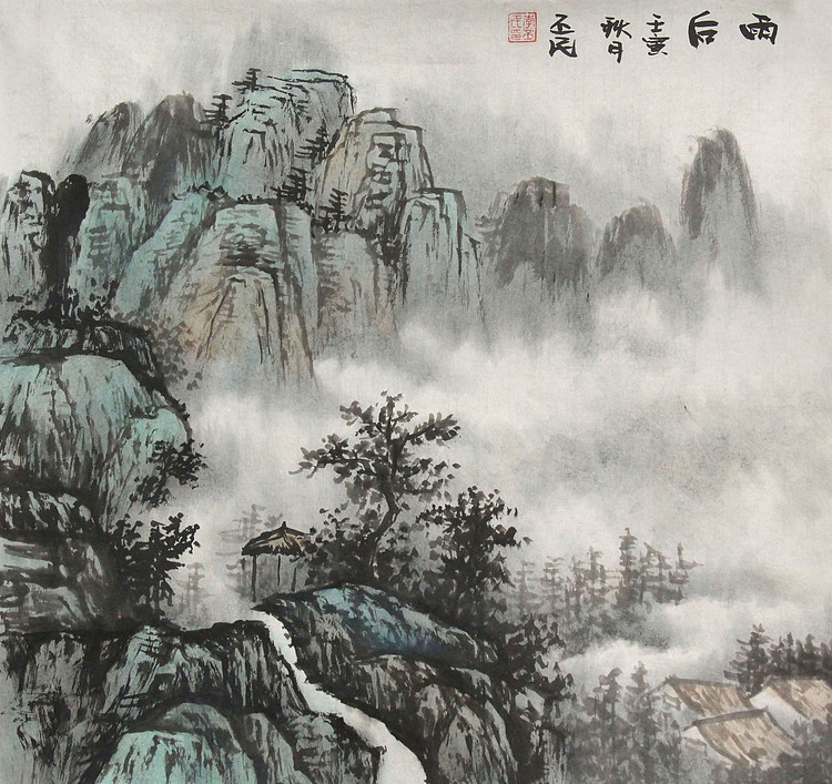 职业画家 教师 李丕民 中国画作品