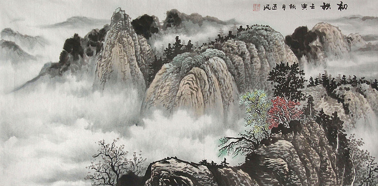 职业画家 教师 李丕民 中国画作品