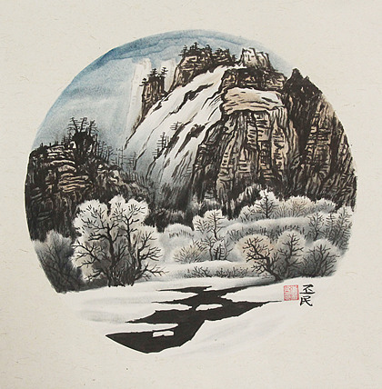 职业画家 教师 李丕民 中国画作品