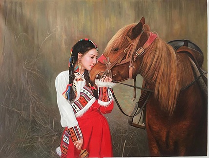 陈一茗 少女与马