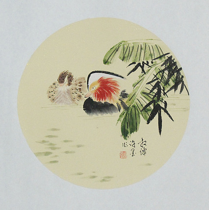 河南省美术家协会会员 许墨 花鸟 国画