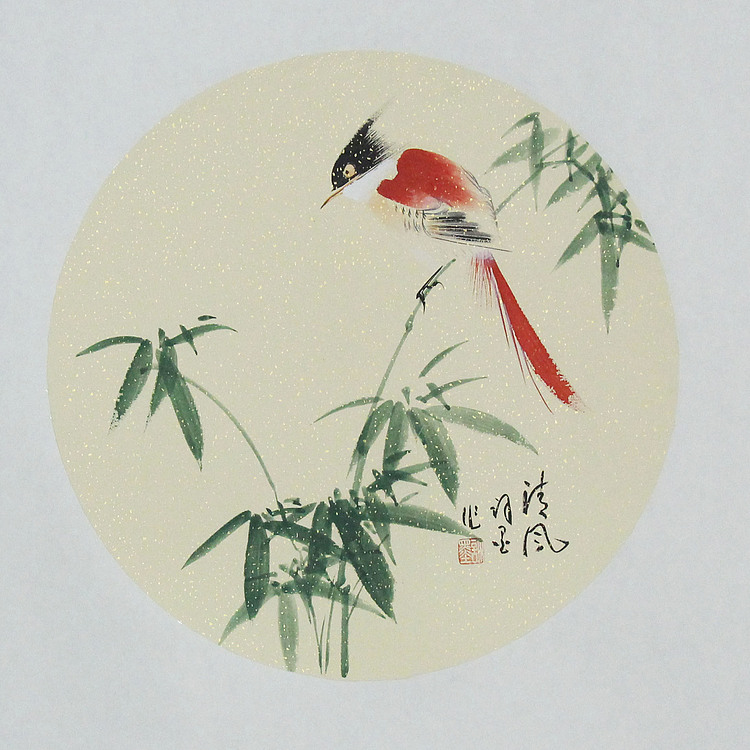 河南省美术家协会会员 许墨 花鸟 国画