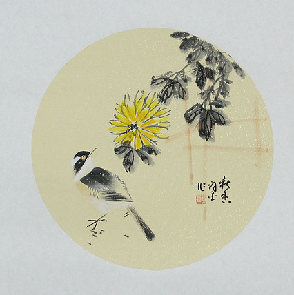 河南省美术家协会会员 许墨 花鸟 国画
