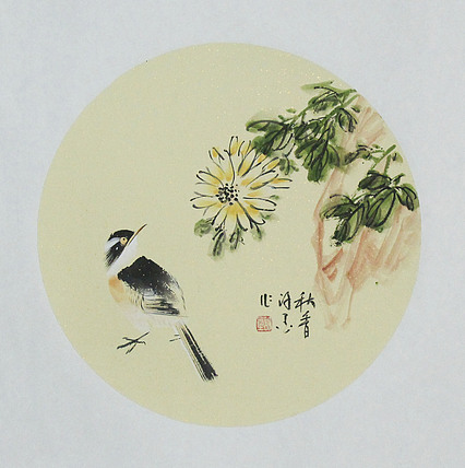 河南省美术家协会会员 许墨 花鸟 国画