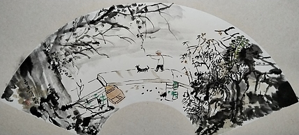 斯幽 牧归图