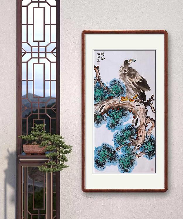 高晓林 （3906）江苏省美术永协会协会员，国家一级美术师，《听松》