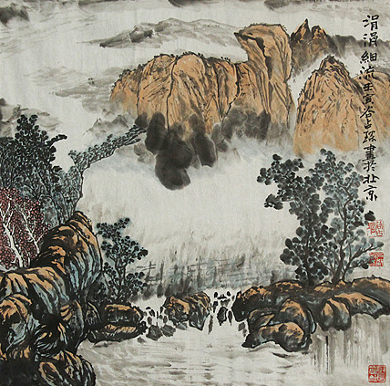 李可染画院画家，黑龙江省美术家协会会员——谷占琛