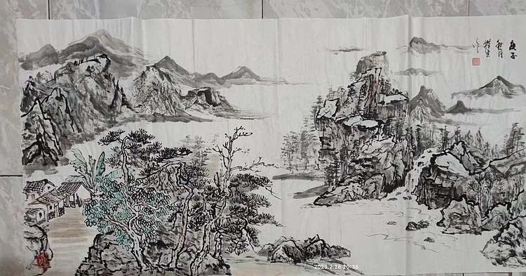 真诚 山居图