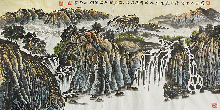 李可染画院画家，黑龙江省美术家协会会员&mdash;&mdash;谷占琛