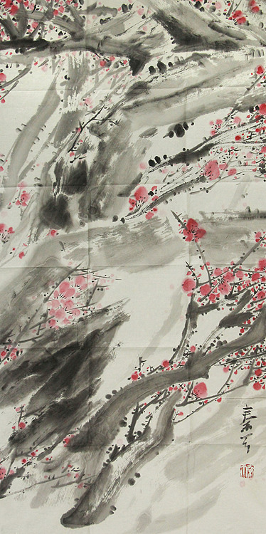 湖北美术学院 秦天 国画作品