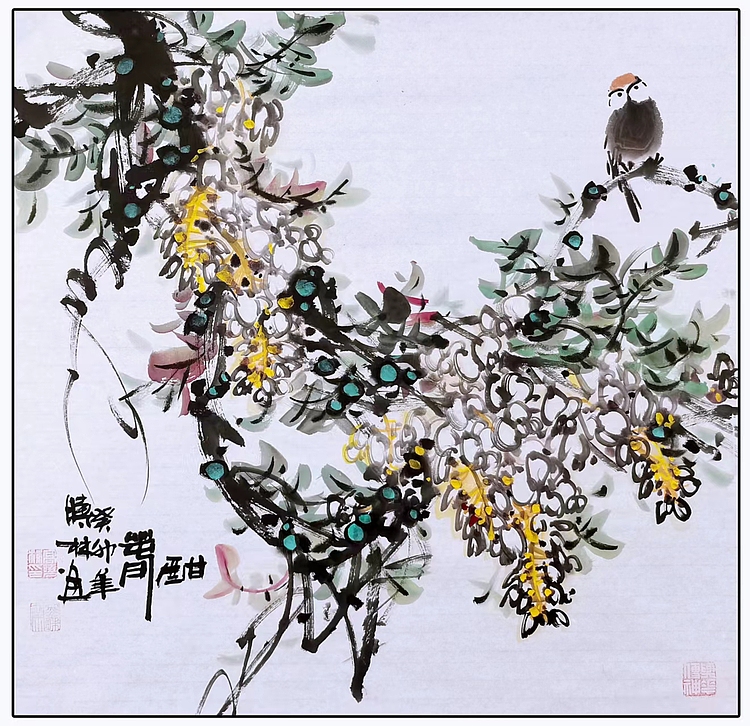 高晓林 （3961）国家一级美术师，江苏省美协会员《酣春》