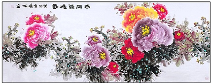 高晓林 （3962）江苏省美协会员，国家一级美术师《花开满城香》