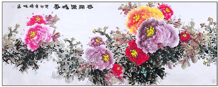 高晓林 （3962）江苏省美协会员，国家一级美术师《花开满城香》