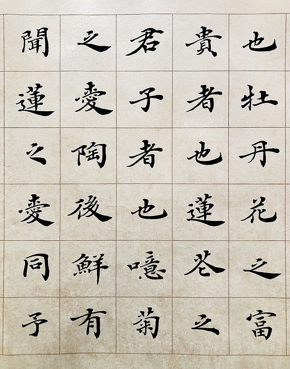 中书工委 赵兰全 国礼名家&middot;楷书精品《爱莲说》