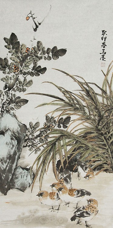 中国花鸟画主题性创作研究会副会长兼秘书长 北京市美协会员 马亮